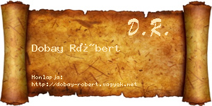 Dobay Róbert névjegykártya