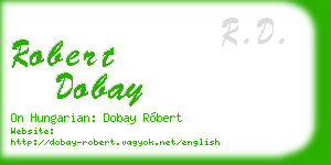 robert dobay business card